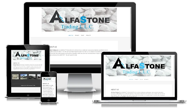 Alfa Stone Trading LLC website by Neptune UAE