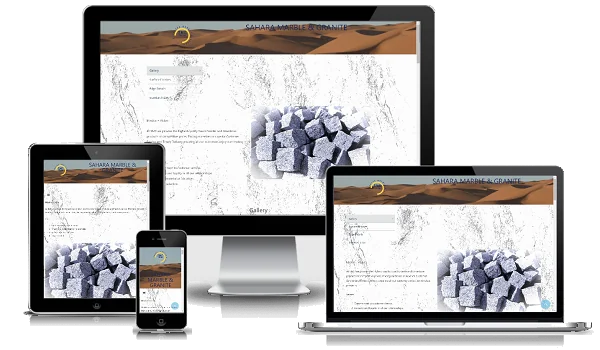 Sahara Marble and Granite website by Neptune UAE